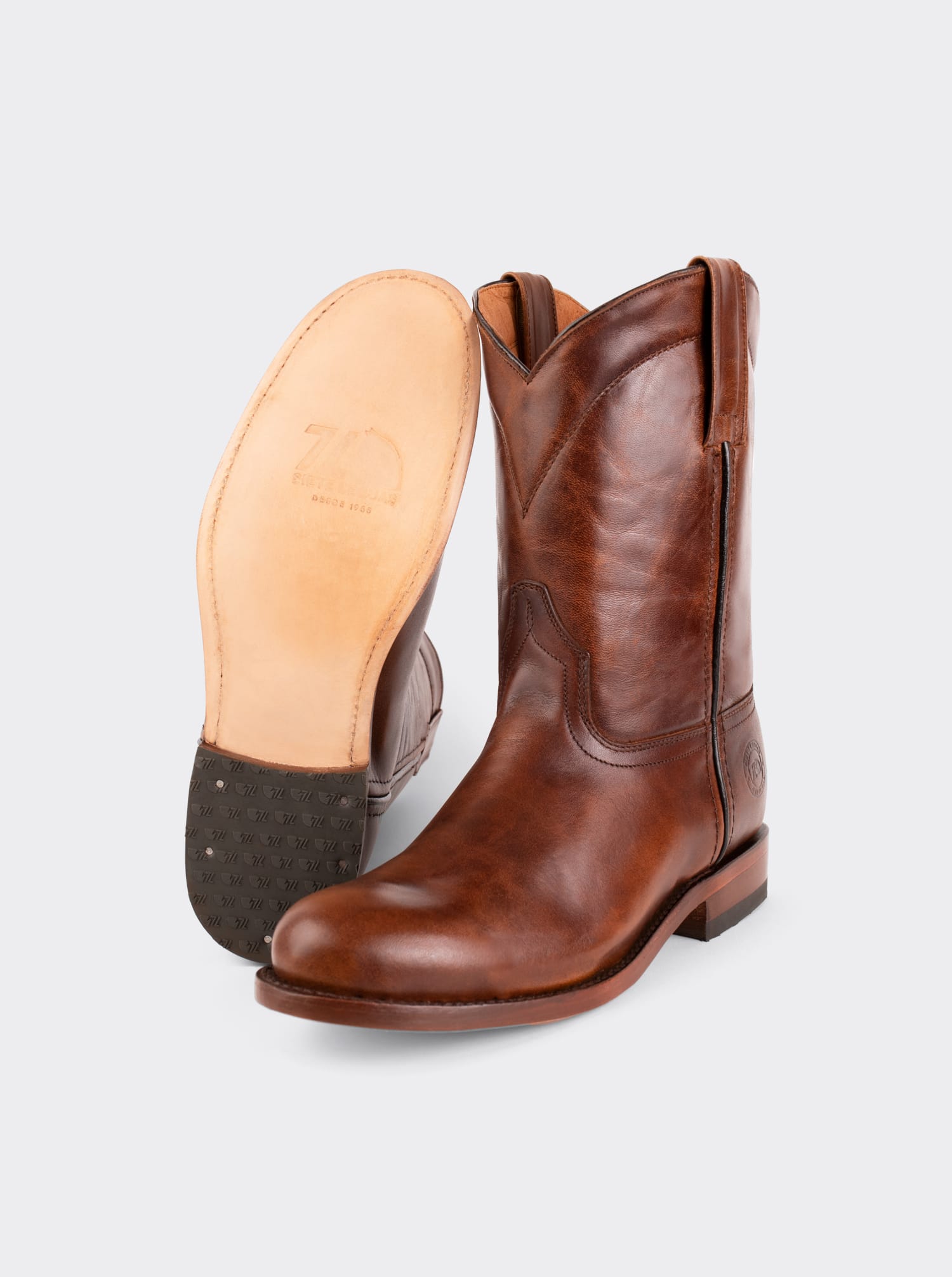 Bota Roper con Suela de Cuero Olmeca Miel Estilo 1000