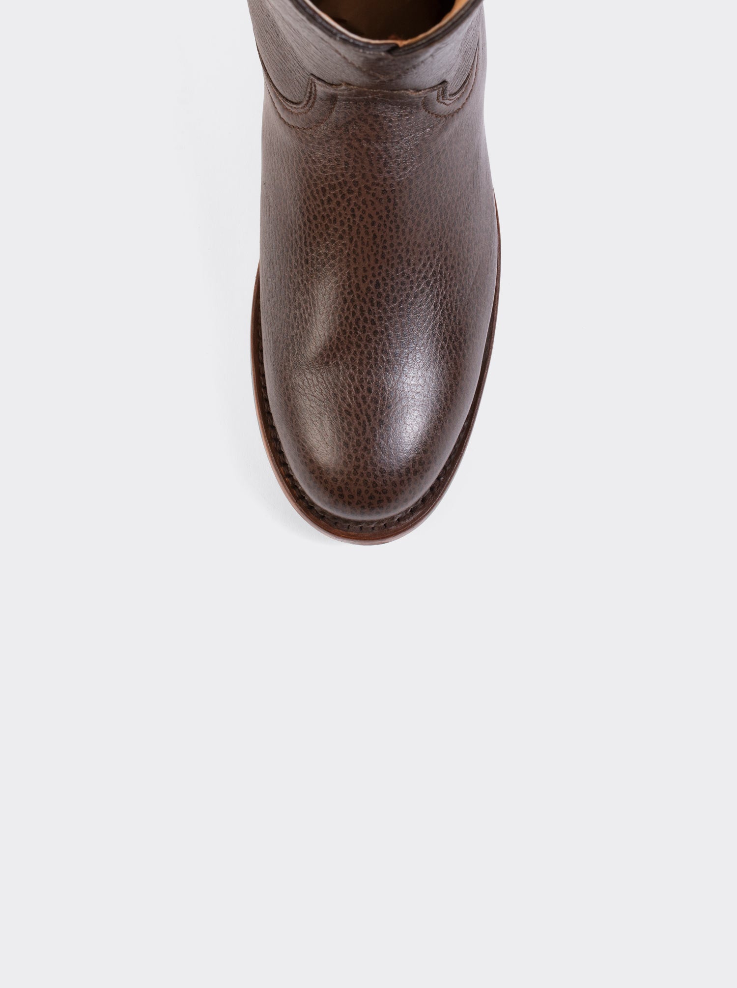 Bota Roper con Suela de Cuero Imitación Venado Batanado Café Estilo 1000