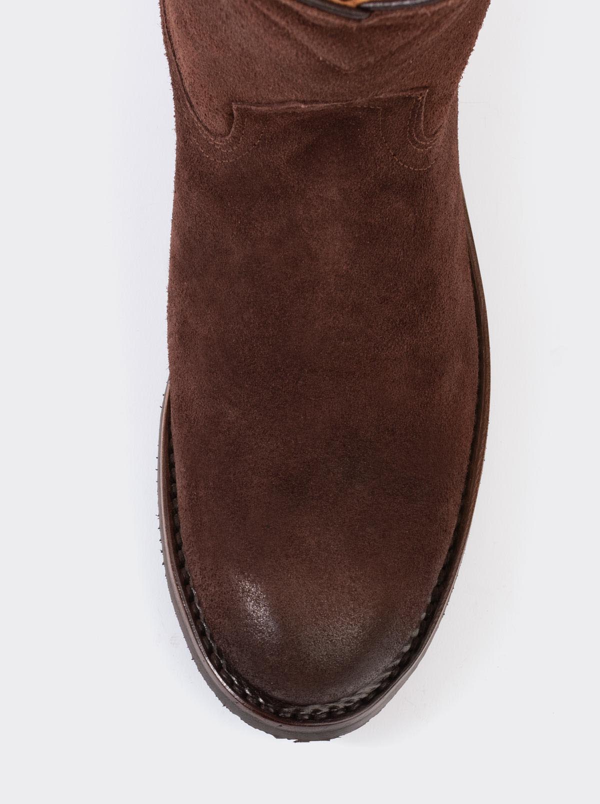 Bota Roper con Suela Antiderrapante Gamuza Chocolate Estilo 1000