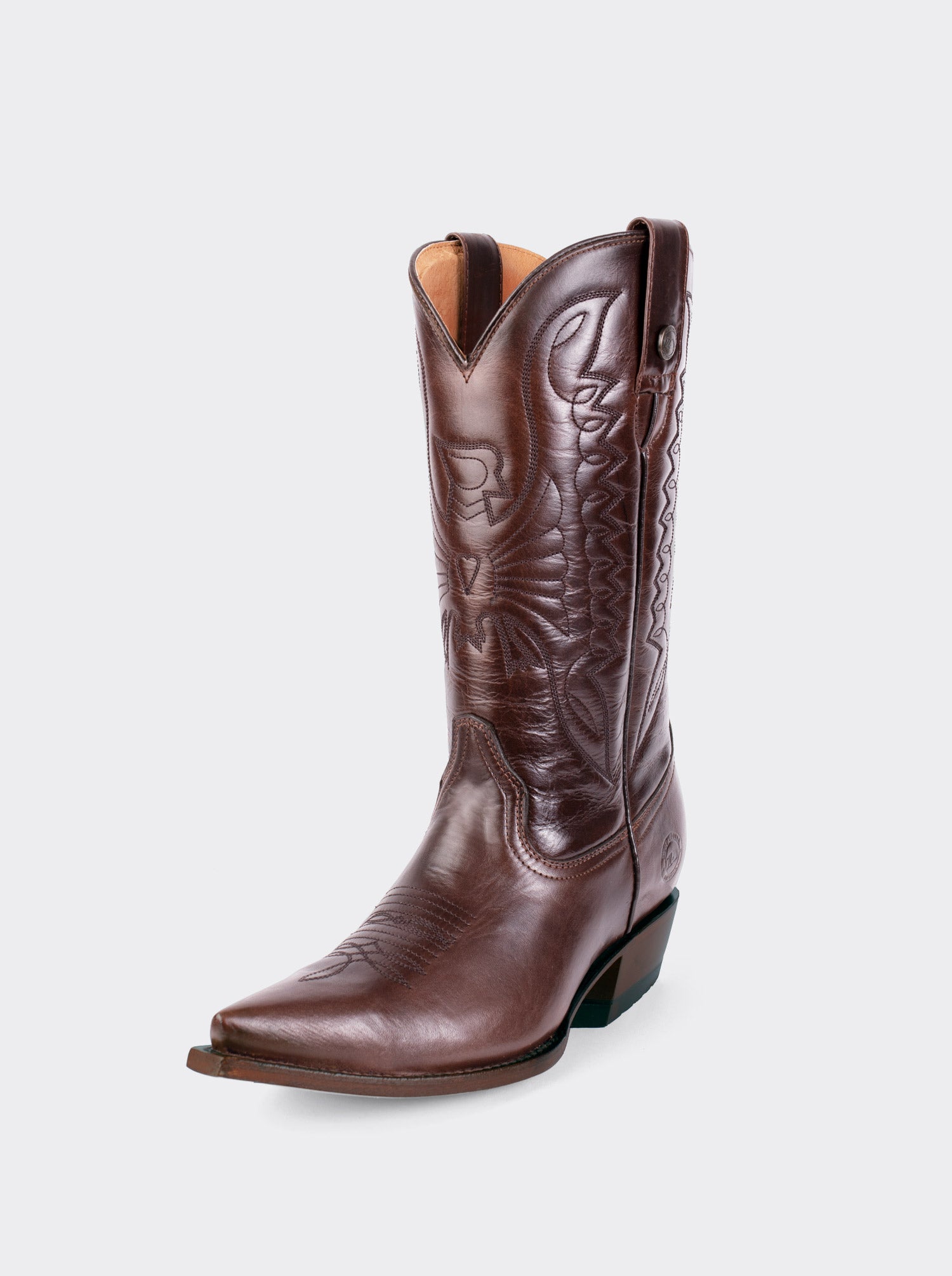 Bota Vaquera Tacón Cubano Olmeca Café Estilo 1041