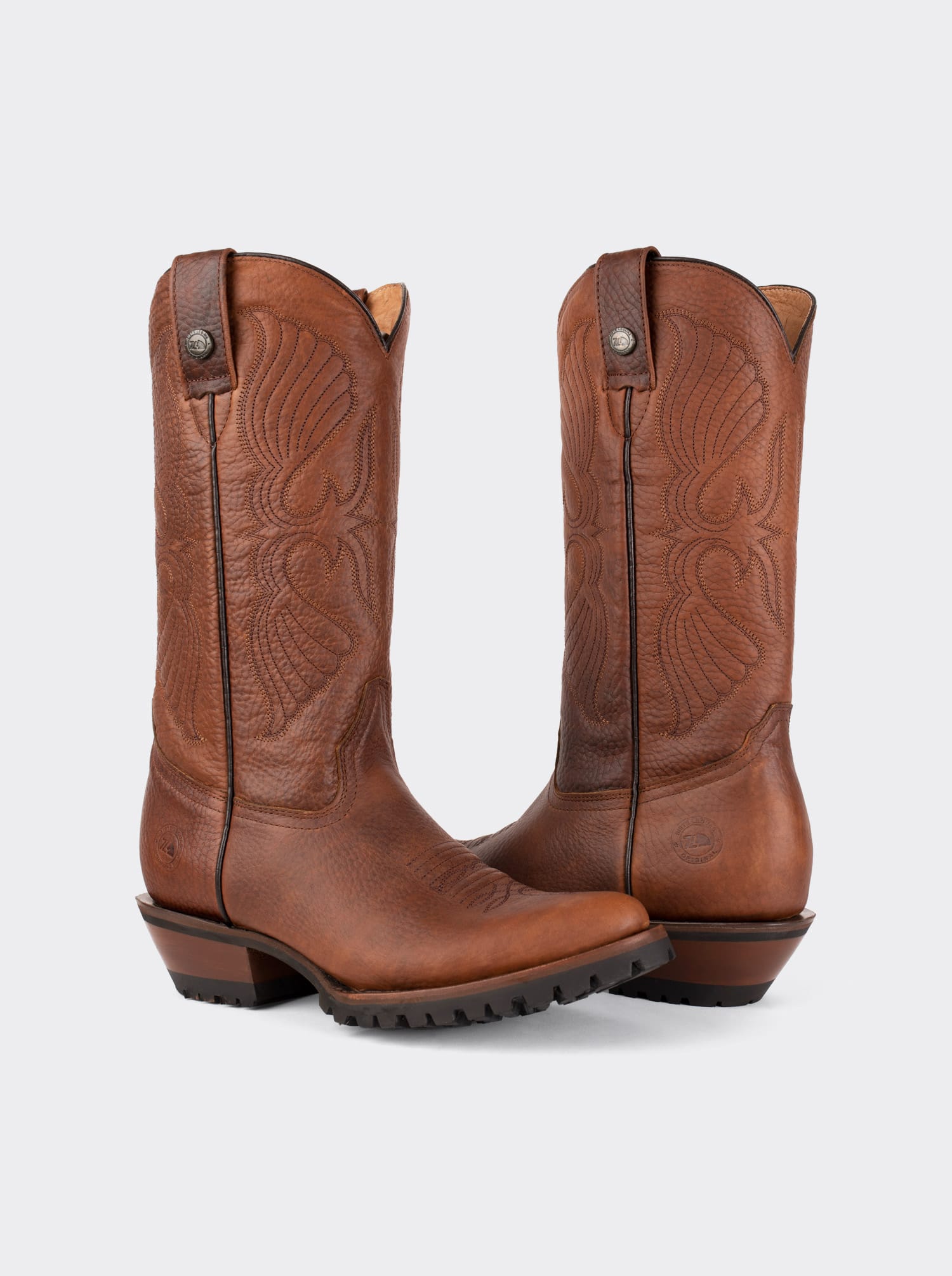 Bota Vaquera de Trabajo con Suela Track Bull Fight Ocre Estilo 1345