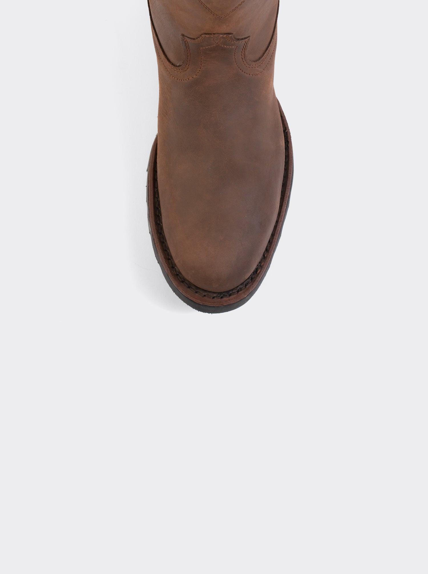 Bota Roper con Cierre y Suela de Trabajo Crazy Café Estilo 1677