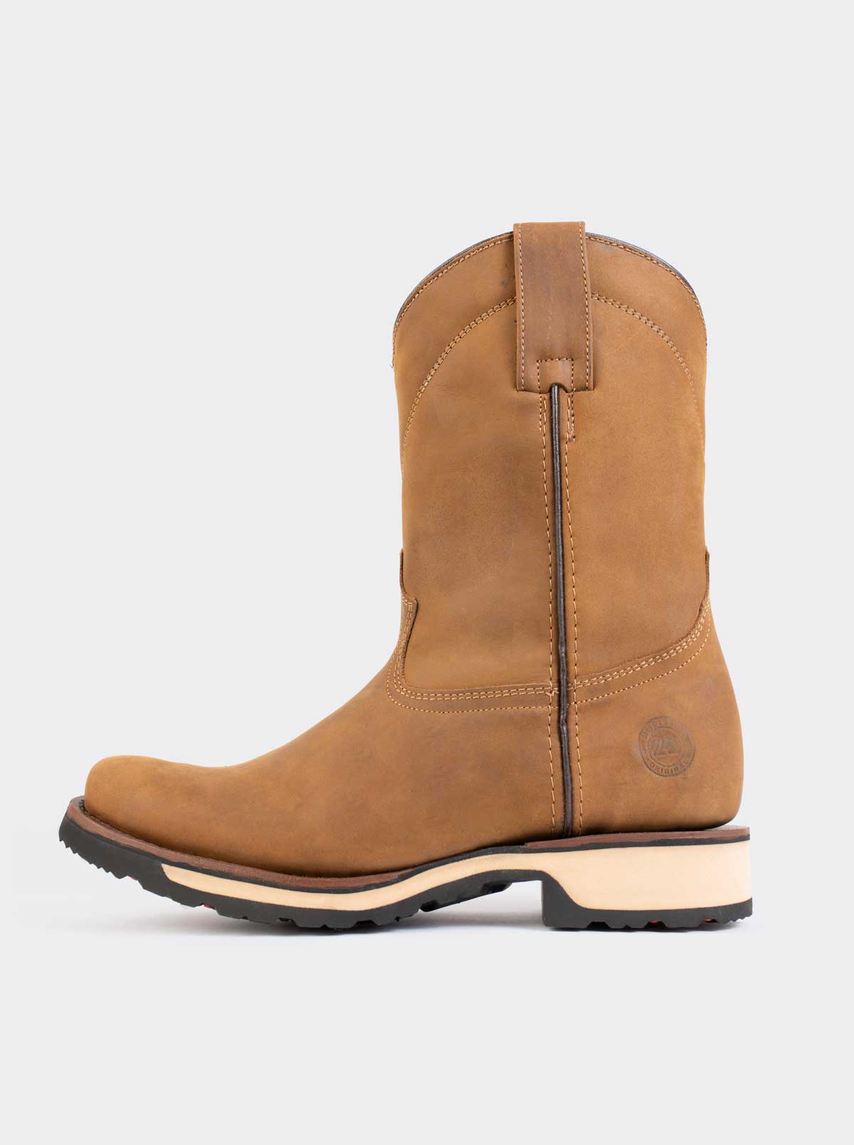 Bota Roper Trabajo Resistente a Aceites con Cierre y Punta Semicuadrada Crazy Papaya Estilo 1677