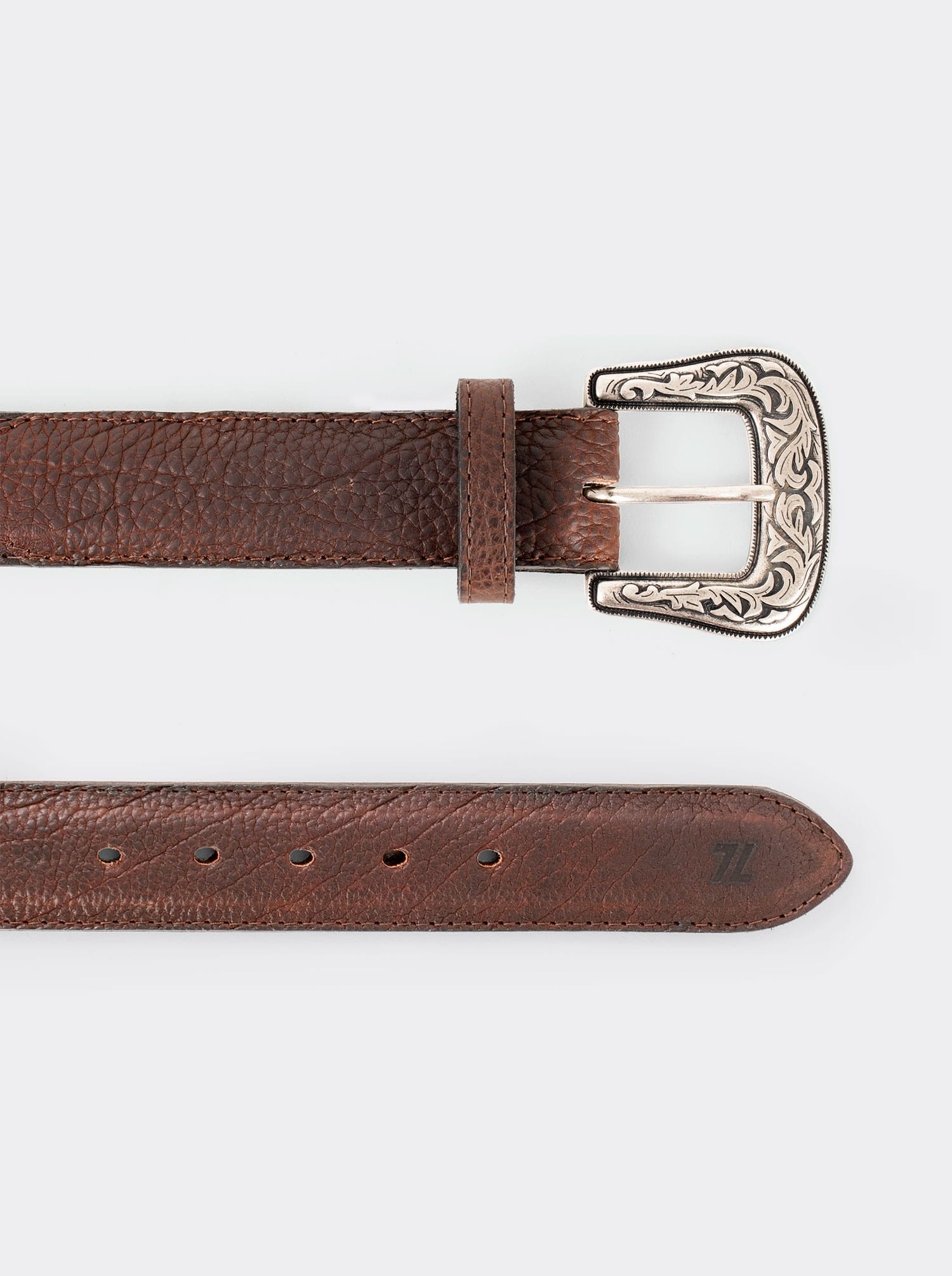 Cinturón Vaquero Bisonte Dark Brown Estilo 13