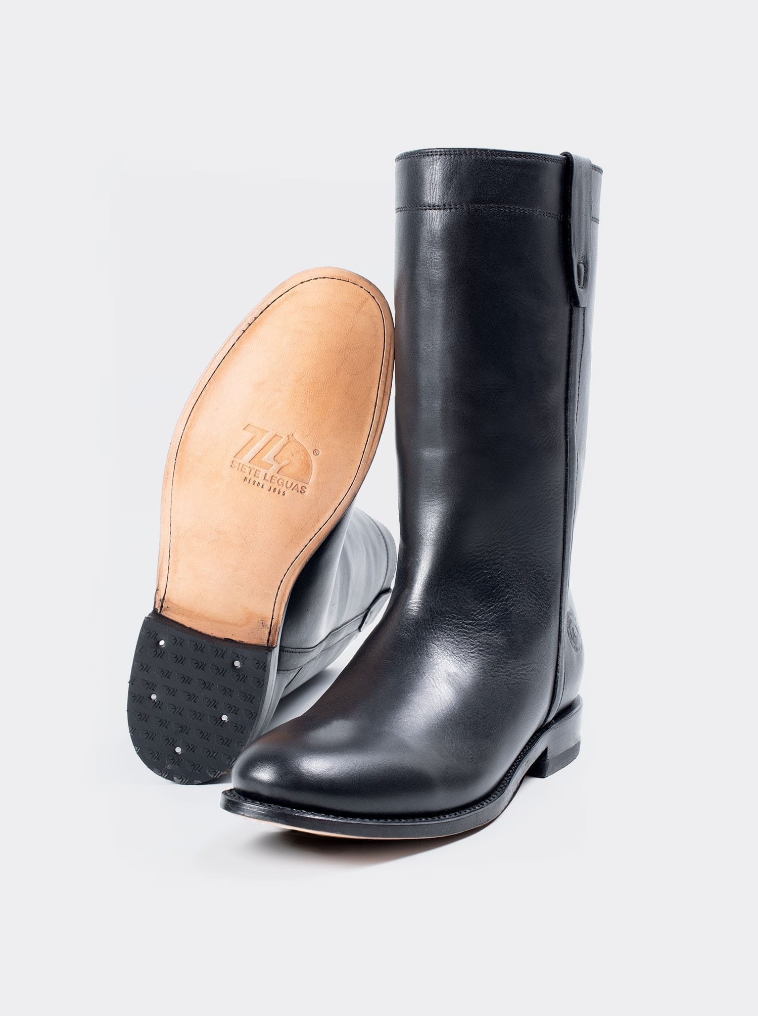 Bota Española Siete Leguas piel Montana Negro Est. 3061