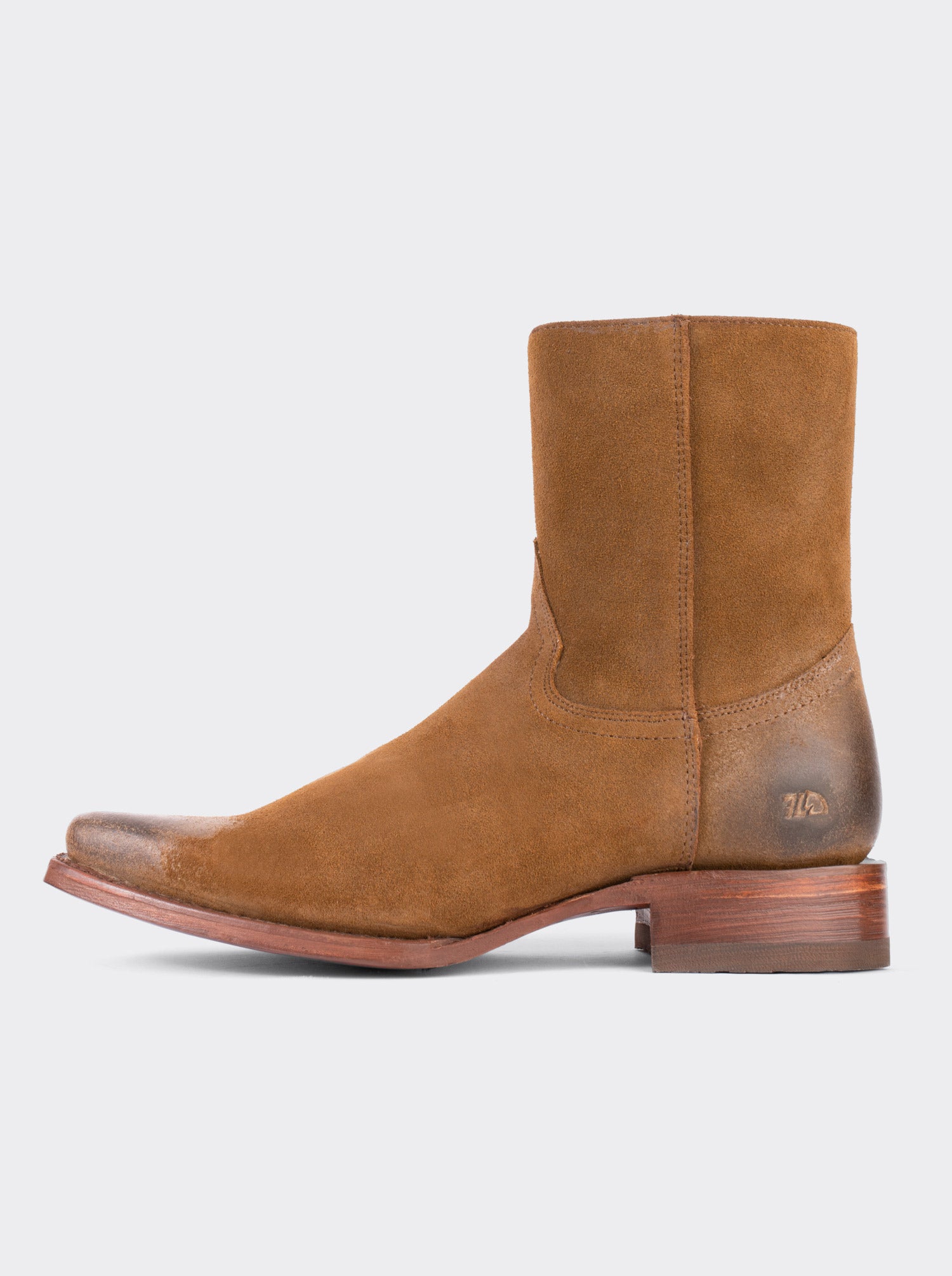 Botín Vaquero Puntal con Cierre Gamuza Ginger estilo 6207
