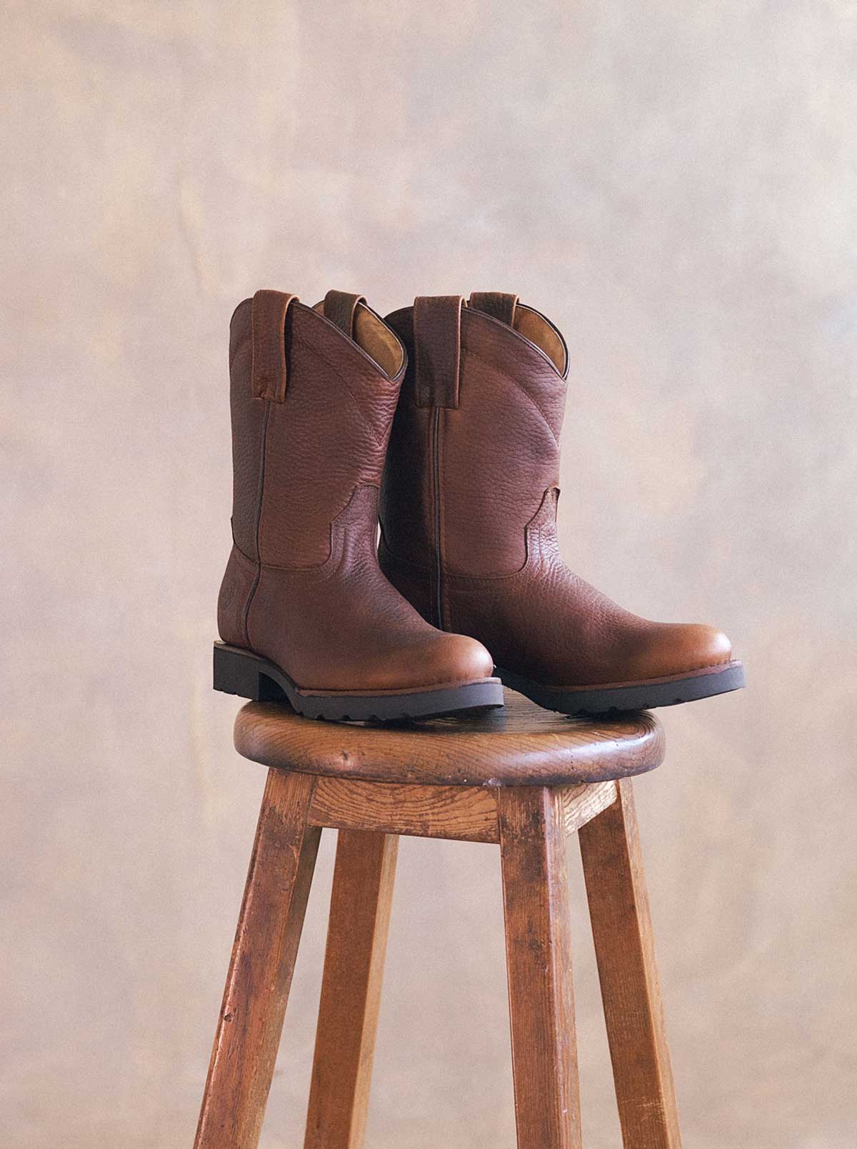 Bota Roper con Suela de Trabajo Bull Fight Ocre Estilo 1000