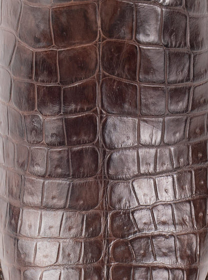 Bota Vaquera con Suela de Cuero en Piel Genuina de Moreleti Café Estilo 1055