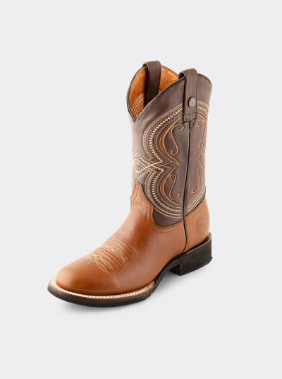 Bota Rodeo con Suela Ligera para Trabajo Challenger Caoba 1546