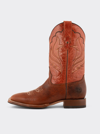 Bota Rodeo con Suela Antiderrapante Bisonte Americano Whiskey Estilo 1553
