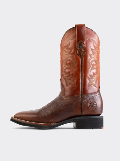 Bota Rodeo con Suela Ligera para Trabajo Bull Fight Ocre Estilo 1556