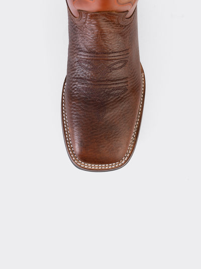 Bota Rodeo con Suela Ligera para Trabajo Bull Fight Ocre Estilo 1556