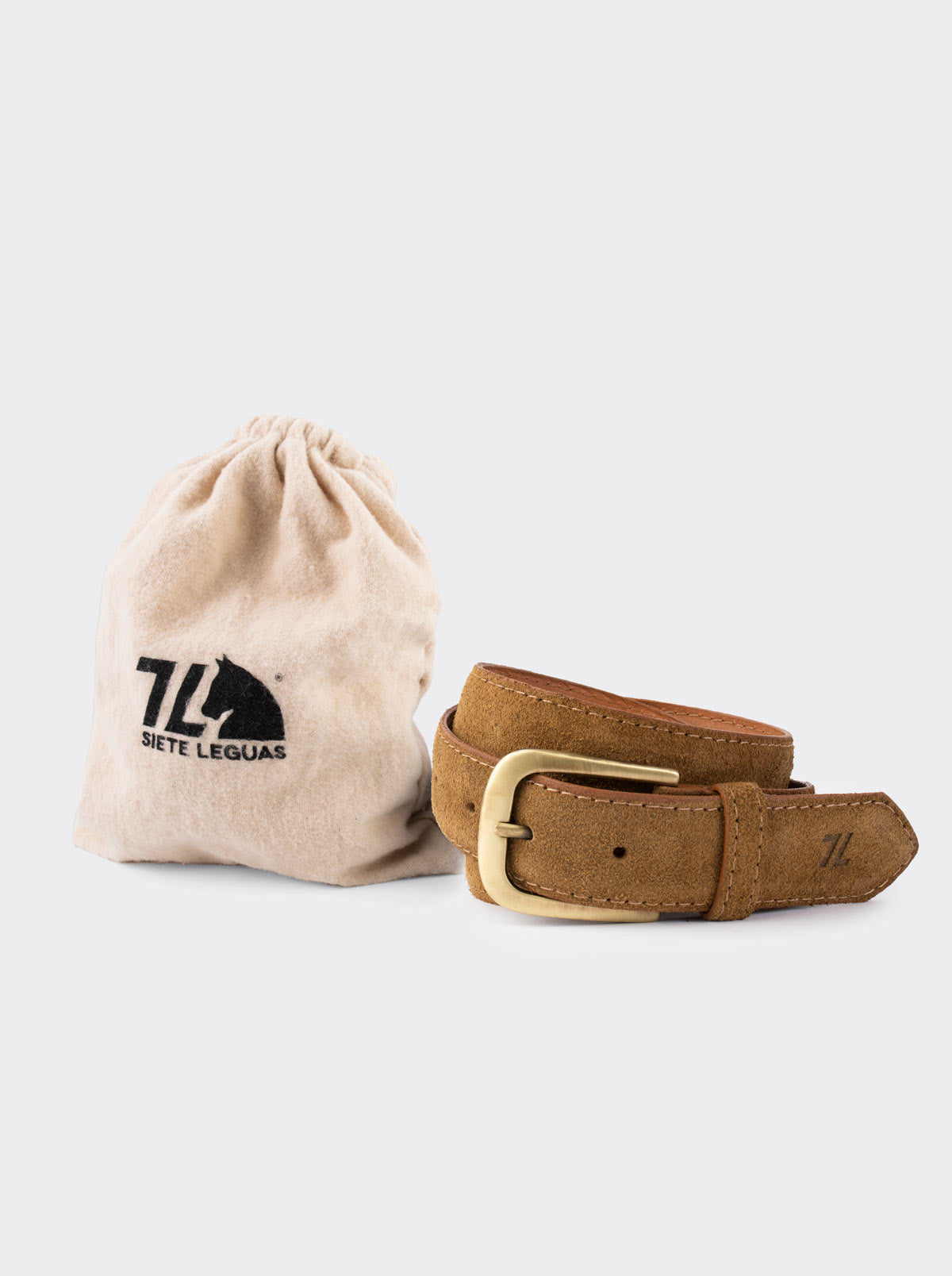 Cinturón Fino de Piel Suave para Vestir Gamuza Ginger Estilo 20
