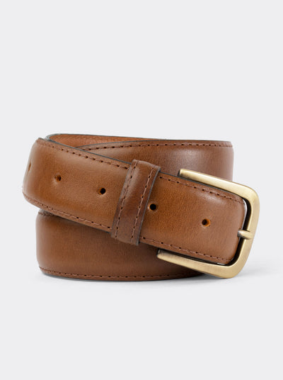 Cinturón Fino de Piel Suave para Vestir Olmeca Miel Estilo 20
