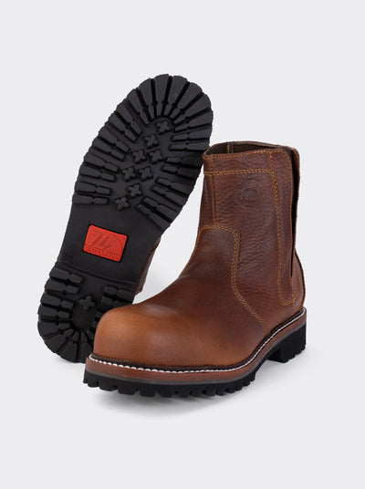 Bota de Trabajo con Casco y con Elástico Bull Fight Ocre Estilo 2727
