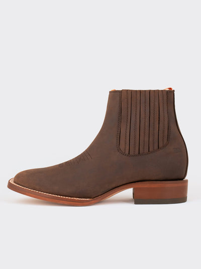 Botín Rodeo con Suela de Cuero Bull Fight Ocre Estilo 3601