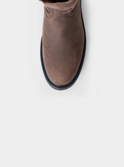 Bota Ligera y Ruda tipo Wellington Siete Leguas en piel Crazy Café Est. 2222