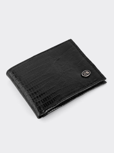 Cartera Legends de Piel Genuina de Lizard Negro