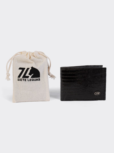 Cartera Legends de Piel Genuina de Lizard Negro