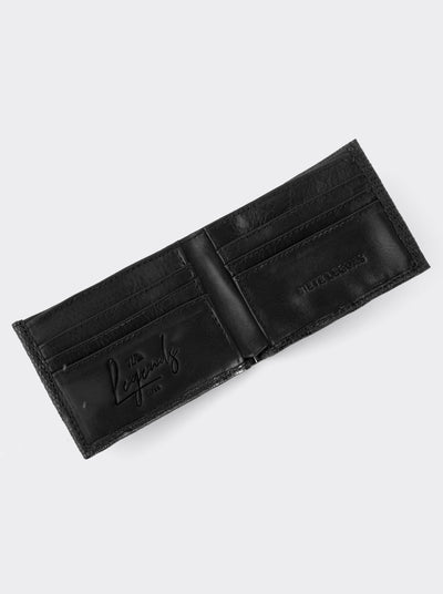 Cartera Legends de Piel Genuina de Lizard Negro