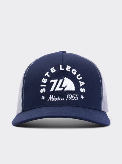 Gorra Trucker Siete Leguas Mexico 1955 Azul