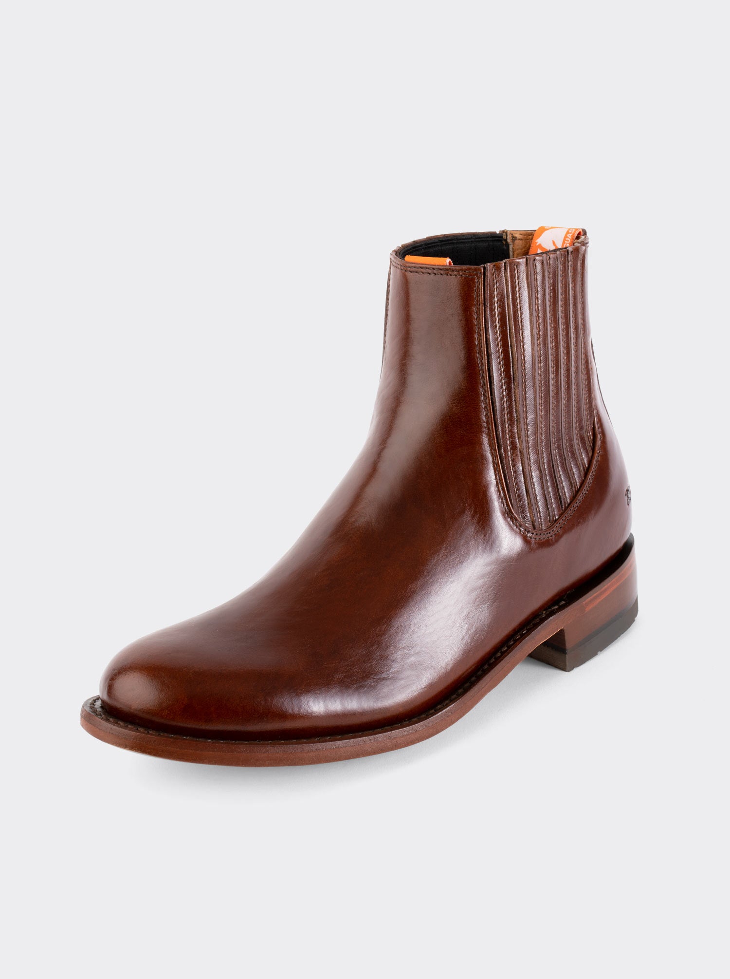 Botín Charro con Suela de Cuero Albatros Caramel Estilo 6000