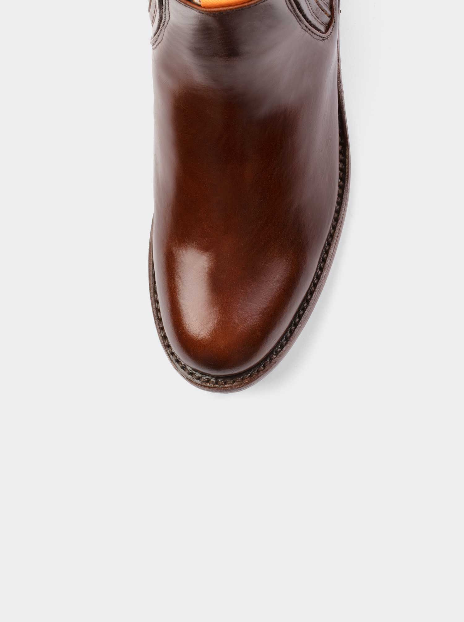 Botín Charro con Suela de Cuero Albatros Caramel Estilo 6000