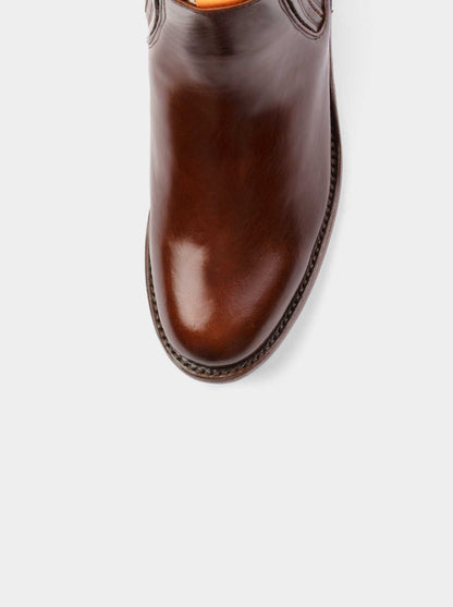 Botín Charro con Suela de Cuero Albatros Caramel Estilo 6000