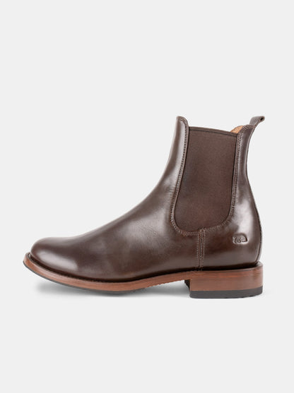 Botín Chelsea con Suela Antiderrapante Olmeca Café Estilo 6206