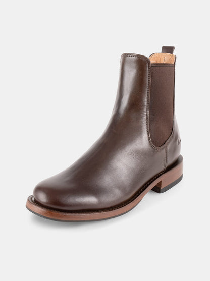 Botín Chelsea con Suela Antiderrapante Olmeca Café Estilo 6206