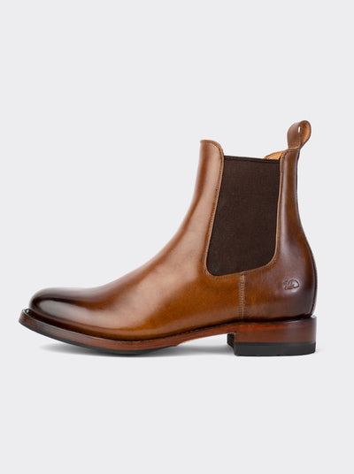 Botín Chelsea con Suela Doble Vida Antiderrapante Olmeca Miel Estilo 6206