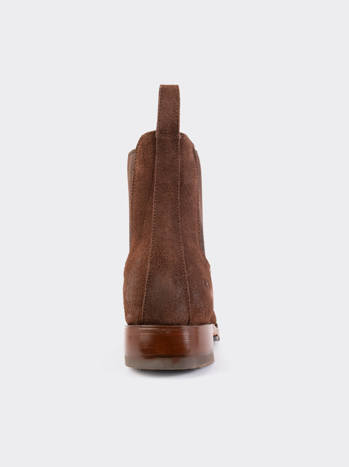Botín Chelsea con Suela Doble Vida Antiderrapante Gamuza Chocolate Estilo 6206