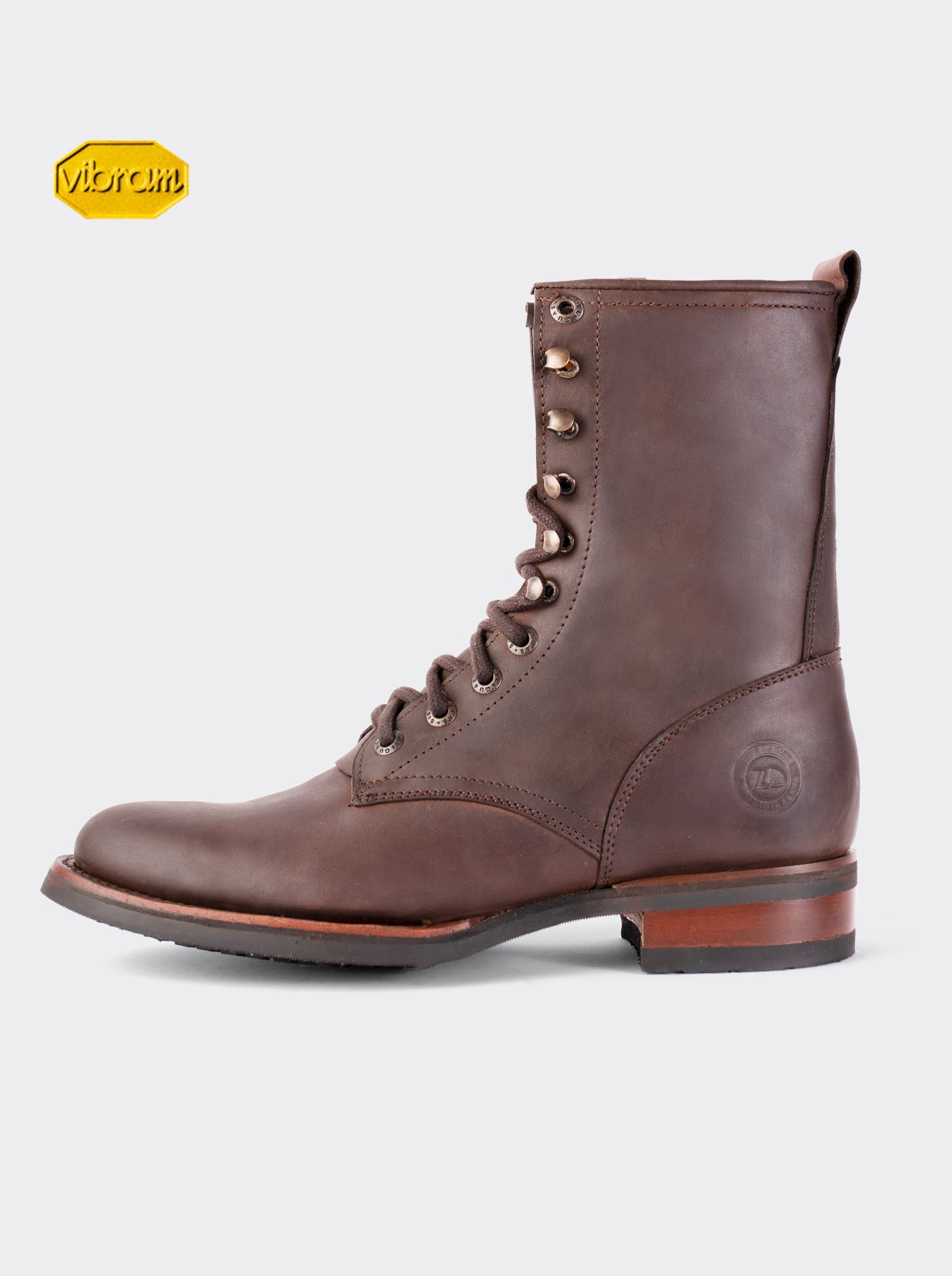 Botín Vaquero Lacer Suela Vibram Resistente a Aceites Crazy Cafe Estilo 6309