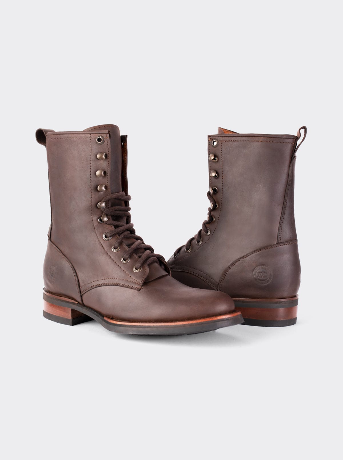 Botín Vaquero Lacer Suela Vibram Resistente a Aceites Crazy Cafe Estilo 6309