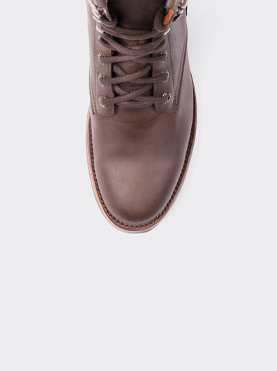 Botín Vaquero Lacer Suela Vibram Resistente a Aceites Crazy Cafe Estilo 6309