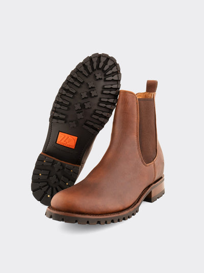 Botín Chelsea con Suela Track Bull Fight Ocre Estilo 6206